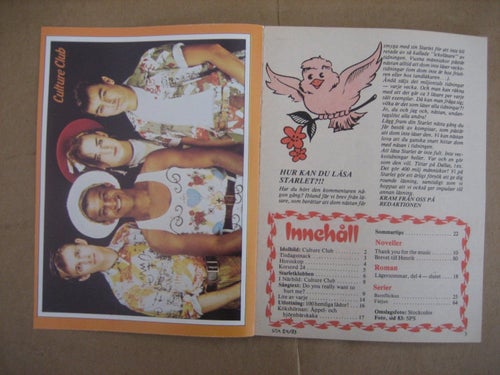 Starlet Nr:24-1983(Idolbild på Culture Club, Carola Häggkvist, Kaja Goo Goo)