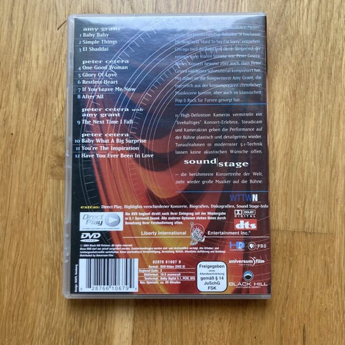 PETER CETERA WITH AMY GRANT - SOUND STAGE. (DVD)
