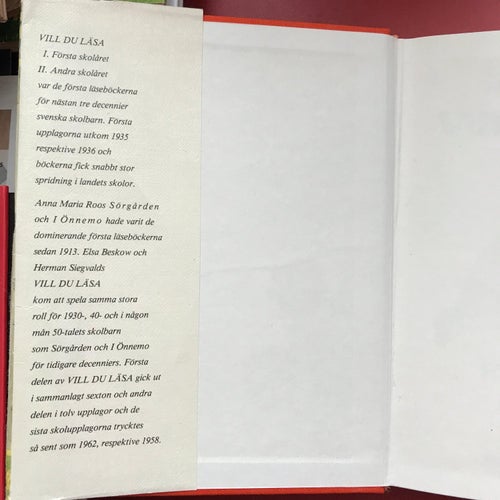 VILL DU LÄSA? Första och andra skolåret av Elsa Beskow Herman Siegvald 1983