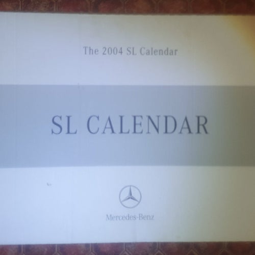 The 2004 SL Calendar, Mercedes-Benz, 2004 original vintage NY OÖPPNAD kalender.