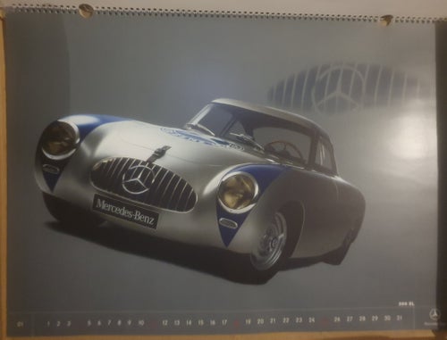 The 2004 SL Calendar, Mercedes-Benz, 2004 original vintage NY OÖPPNAD kalender.