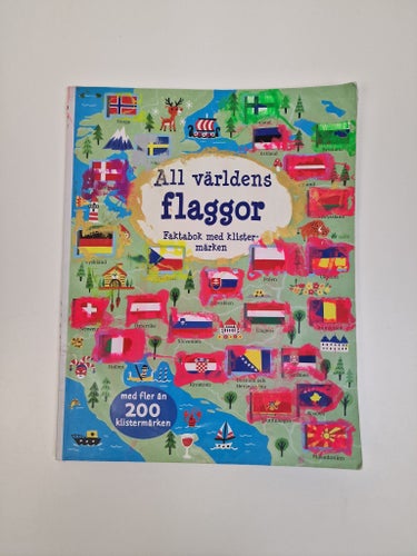 All världens flaggor: Faktabok med klistermärken