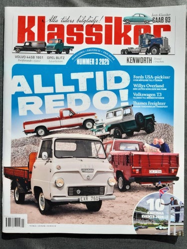 Klassiker nr 3 2025: Willys-Overland 6, Ford F-serie 1992-1997, Volvo PV 445 B