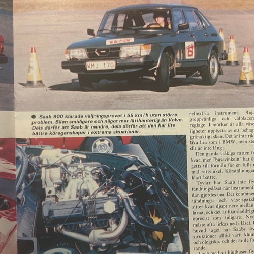Volvo 240 mot SAAB 900 i Teknikens Värld 1978