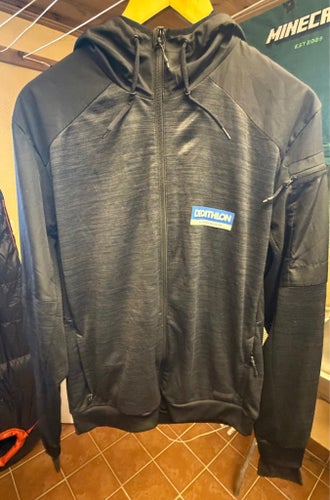 Decathlon löparjacka softshell svart XL huva fickor