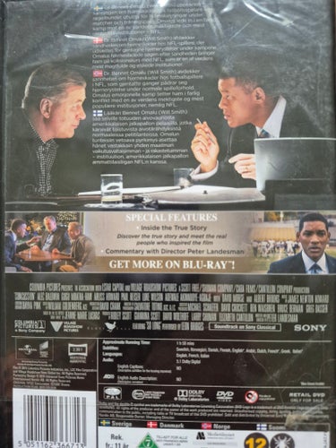 Concussion - Will Smith - DVD