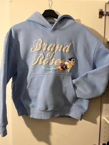 Brand of Roses blå hoodie
