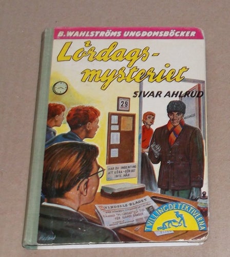 Bok Lördagsmysteriet av Sivar Ahlrud 1966 Ungdomsbok Tvillingdetektiverna