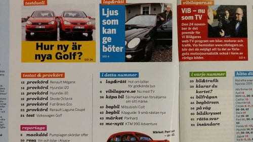 Vi bilägare 17 2008: Renault Mégane + Laguna Coupé, Hyundai i10 + i20, VW Golf