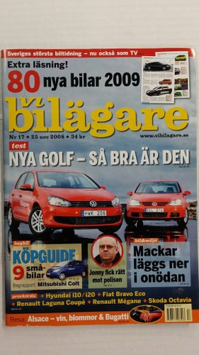 Vi bilägare 17 2008: Renault Mégane + Laguna Coupé, Hyundai i10 + i20, VW Golf