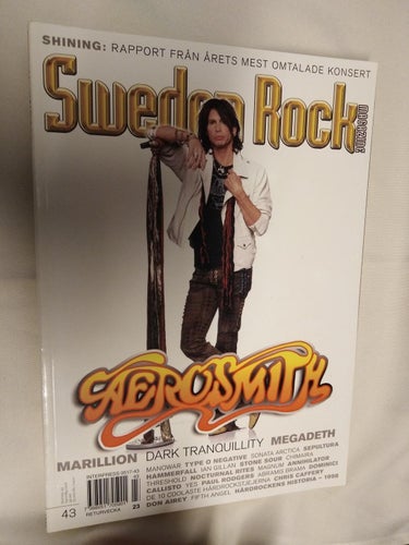 Sweden rock magazine 43 Aerosmith Marillion Manowar Magnum Callisto