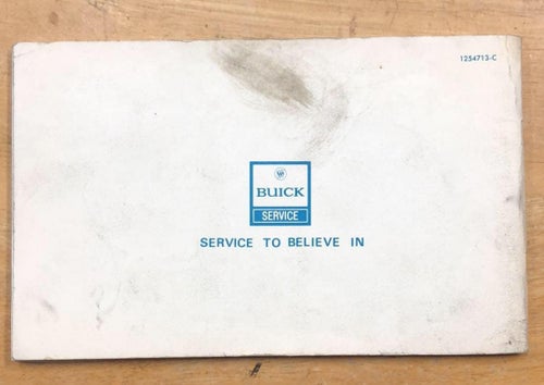 1977 Buick Century/Regal Owner´s Manual