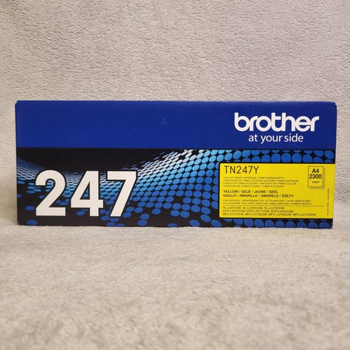 Brother 247 Yellow Gul Skrivarefärg Toner Färg TN247Y Oöppand Förseglad
