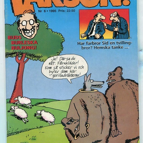 Larson 1995 nr 6 Ernie, Herbert, Foxtrot, Robotman, Bulan