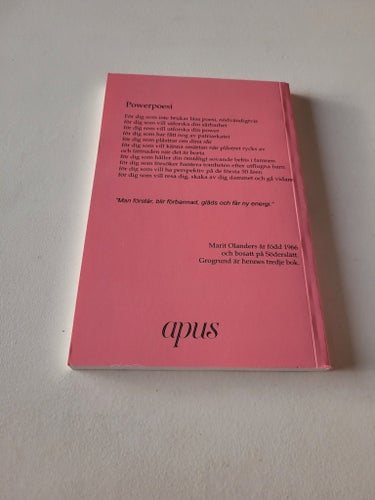 Grogrund Powerpoesi av Marit Olanders, 2018