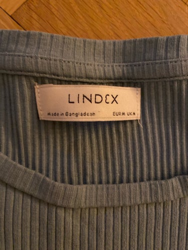 Lindex blå/turkos t-shirt dam strl. M