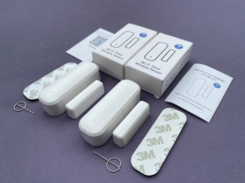 2-Pack Tuya Smart Life Magnetsensor Wi-Fi dörr/fönster sensor,WiFi fristående