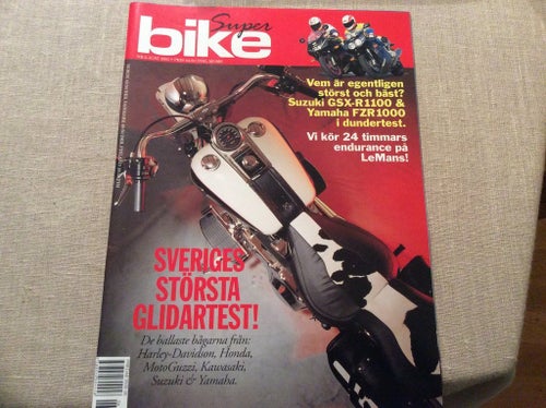 Super BIKE nr 6 1993 Glidartest HD,Moto Guzzi,Honda ,Suzuki GSX Yamaha FZR