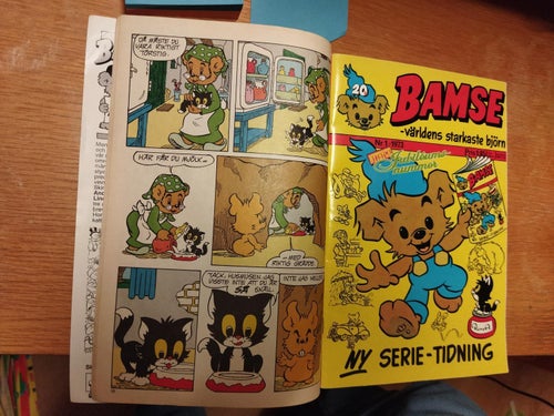 Bamse 1993 nr 1 med extra Bamse 1973 nr 1. Fine