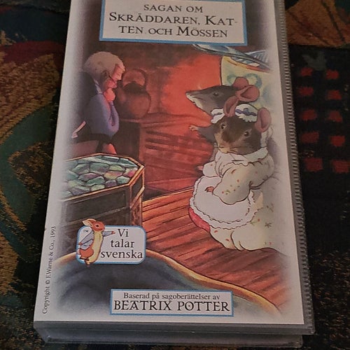 Sagan Om Skräddaren, Katten Och Mössen VHS Svenskt Tal