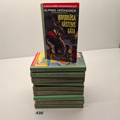 Alfred Hitchcock Tre deckare x10 Bokpaket ungdomsböcker - Se bilder för titlar