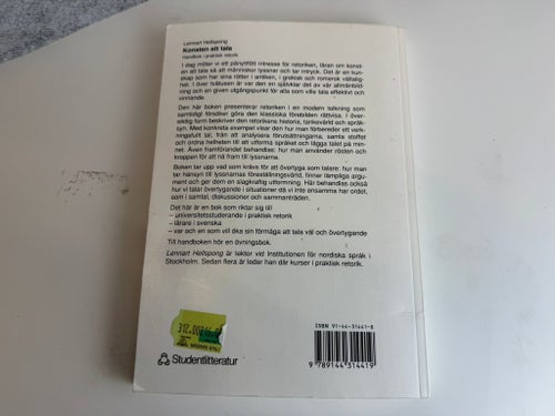 Konsten att tala av Lennart Hellspong