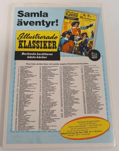 Illustrerade klassiker dubbelnummer 2 (1969) / 2:a upplagan / FN