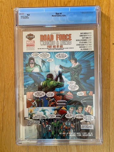 Thor #1 Marvel Comics, 12/14 CGC 9.8