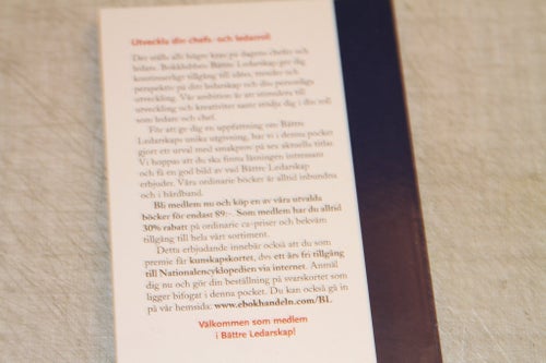 NY HÄFTADBOK, ETT SMAKPROV PÅ BÄTTRE LEDARSKAP