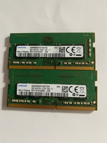 Samsung 8GB DDR4 RAM PC4-2400T och PC4-2133P