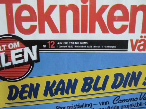 TEKNIKENS VÄRLD, NR12, 1980,