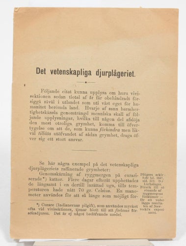Det vetenskapliga djurplågeriet