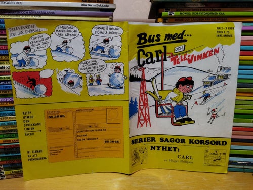 Bus med ... 1969 nr 2-3 Bus med... Carl och Televinken. Very Good plus