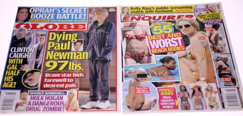 Globe and National Enquirer Magazines-July 14th 2008-NEW and unread-Weight 202g