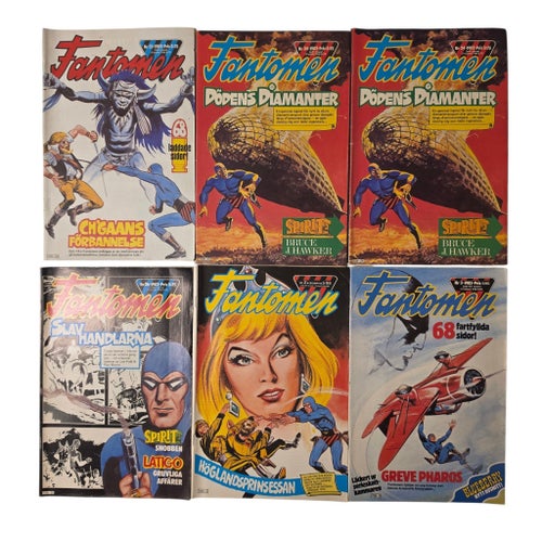 Fantomen Serietidningar - 12 st 1982-1983