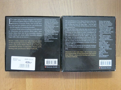 Robert Galbraith - Karriär i Ondska & Silkesmasken (Ljudböcker)