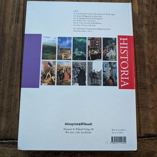 Epos Historia för gymnasieskolans kurs A och B, Robert Sandberg, 1996