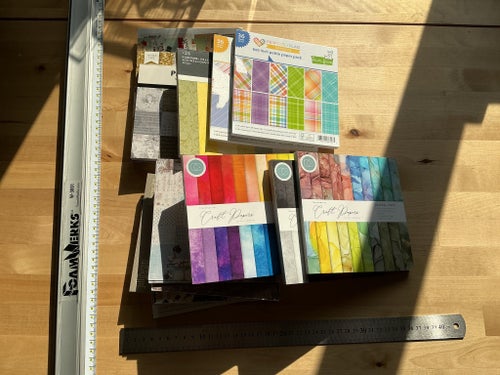 Pysselpapper och pappersblock