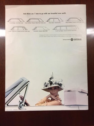 Försäljningsbroschyr Chrysler 1965