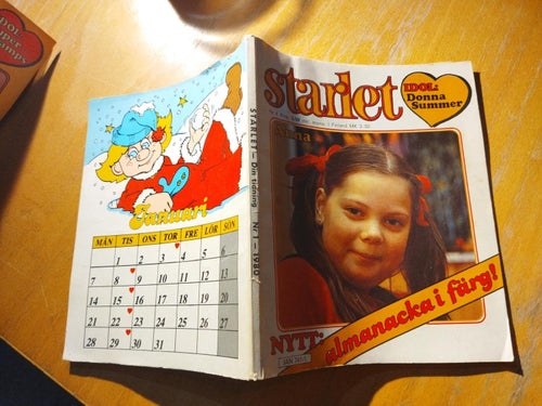 Starlet 1980 nr 1 Omslagsbild Anna, idol Donna Summer. Very Good plus