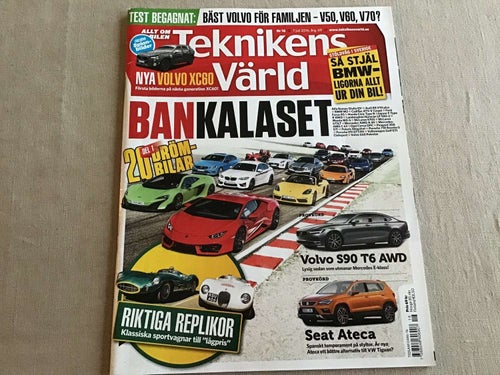 TEKNIKENS VÄRLD NR 16 2016 VOLVO XC60,VOLVO S90 T6 AWD,SEAT,MERCEDES AMG,BMW M2