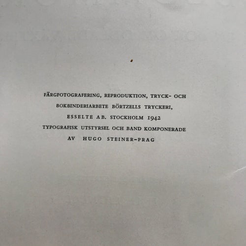 BLOMMOR En bok om odlade växter Erik Söderberg 1942