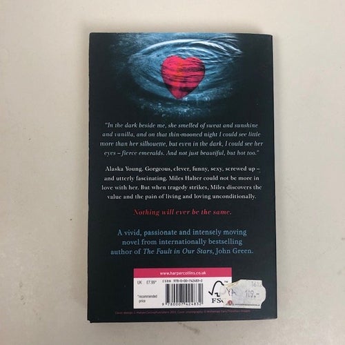LOOKING FOR ALASKA John Green Harper Collins