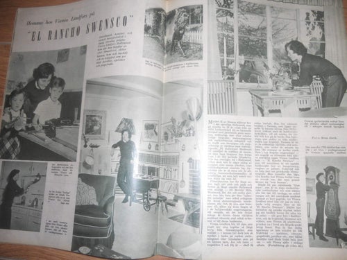 Svensk Dam nr18 1950 kungligt Carl Gustaf, Viveca Lindfors, Fanny Jensen Danmark
