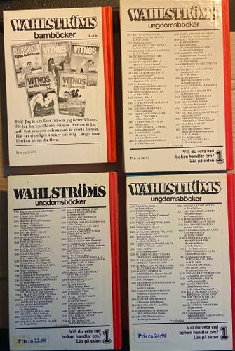 (436) 8 st Wahlströms ungdomsböcker