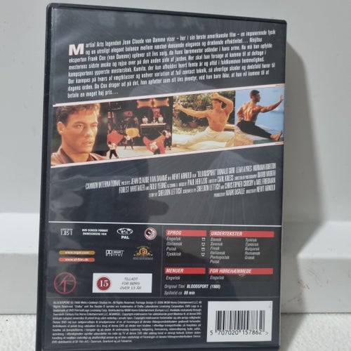 Bloodsport - Jean Claude Van Damme - DVD