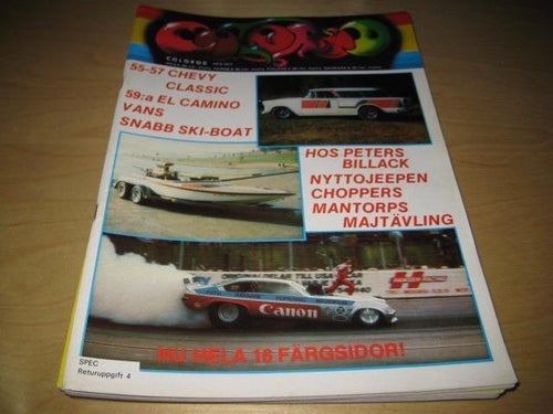 COLOROD NR 6 1977 EL CAMINO -59,ROAD RUNNER -69,M.M