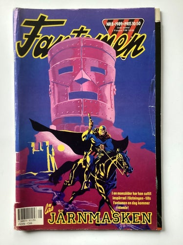 Fantomen Serietidning Nr 8 1989 Tecknade serier Deckare Äventyr Fantasy