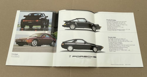 Försäljningsbroschyr PORSCHE