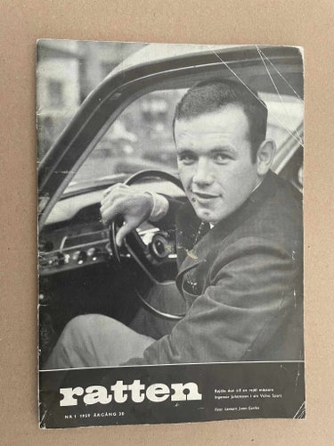 VOLVO Tidning Ratten 1959 Nr. 1 med Ingemar Johansson på framsidan även Polisbil